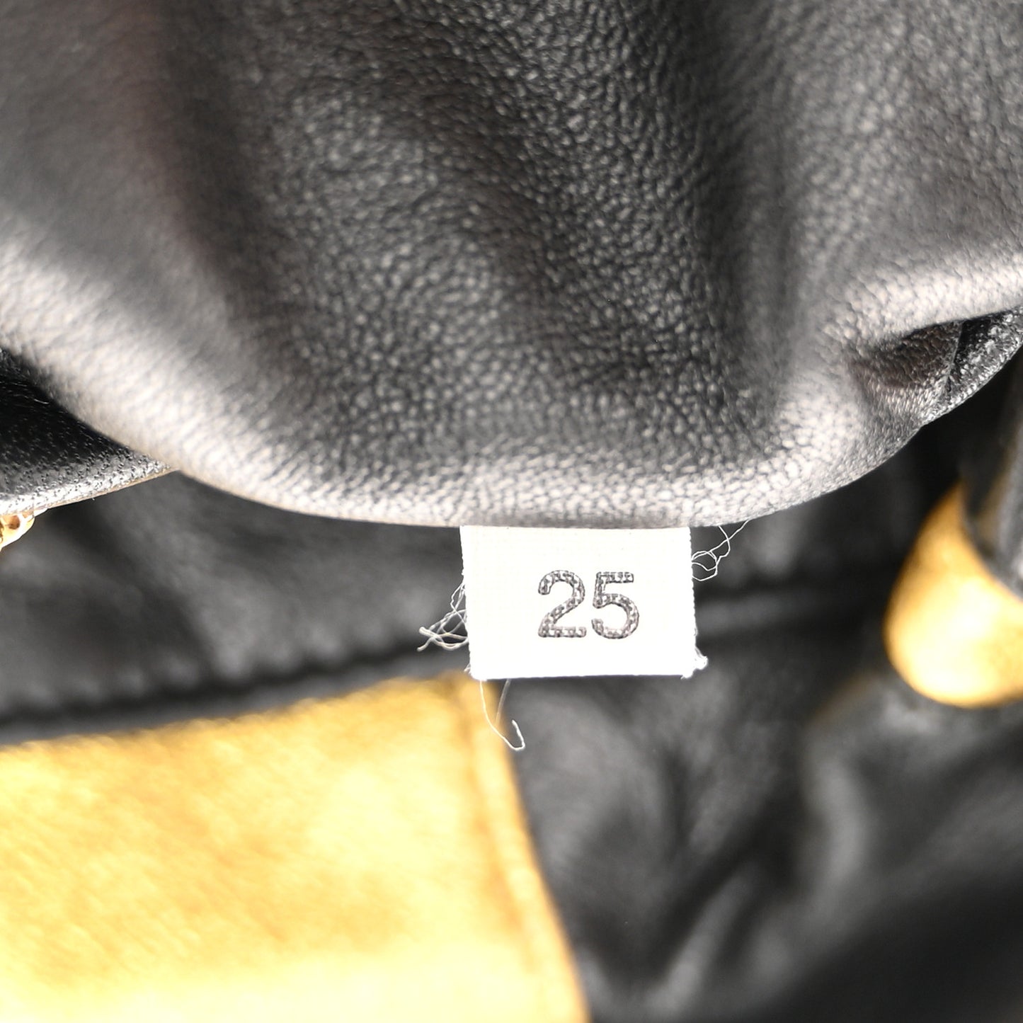 Nappa Mordore Stripes Shoulder Bag Black Oro