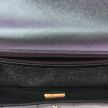 Chanel Iridescent Lambskin Quilted Mini Rectangular Flap Black 5 of 10