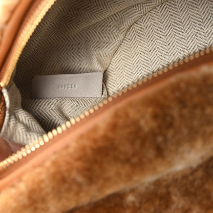 Loewe X SUNA FUJITA Shearling Hamster Crossbody Bag Natural 7 of 10