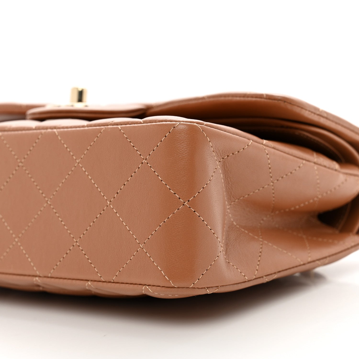 Chanel Lambskin Quilted Small Double Flap Brown 9 of 9