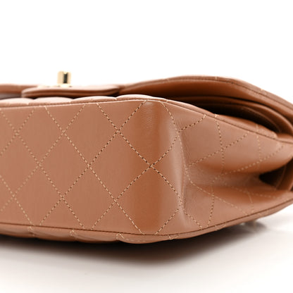 Chanel Lambskin Quilted Small Double Flap Brown 9 of 9