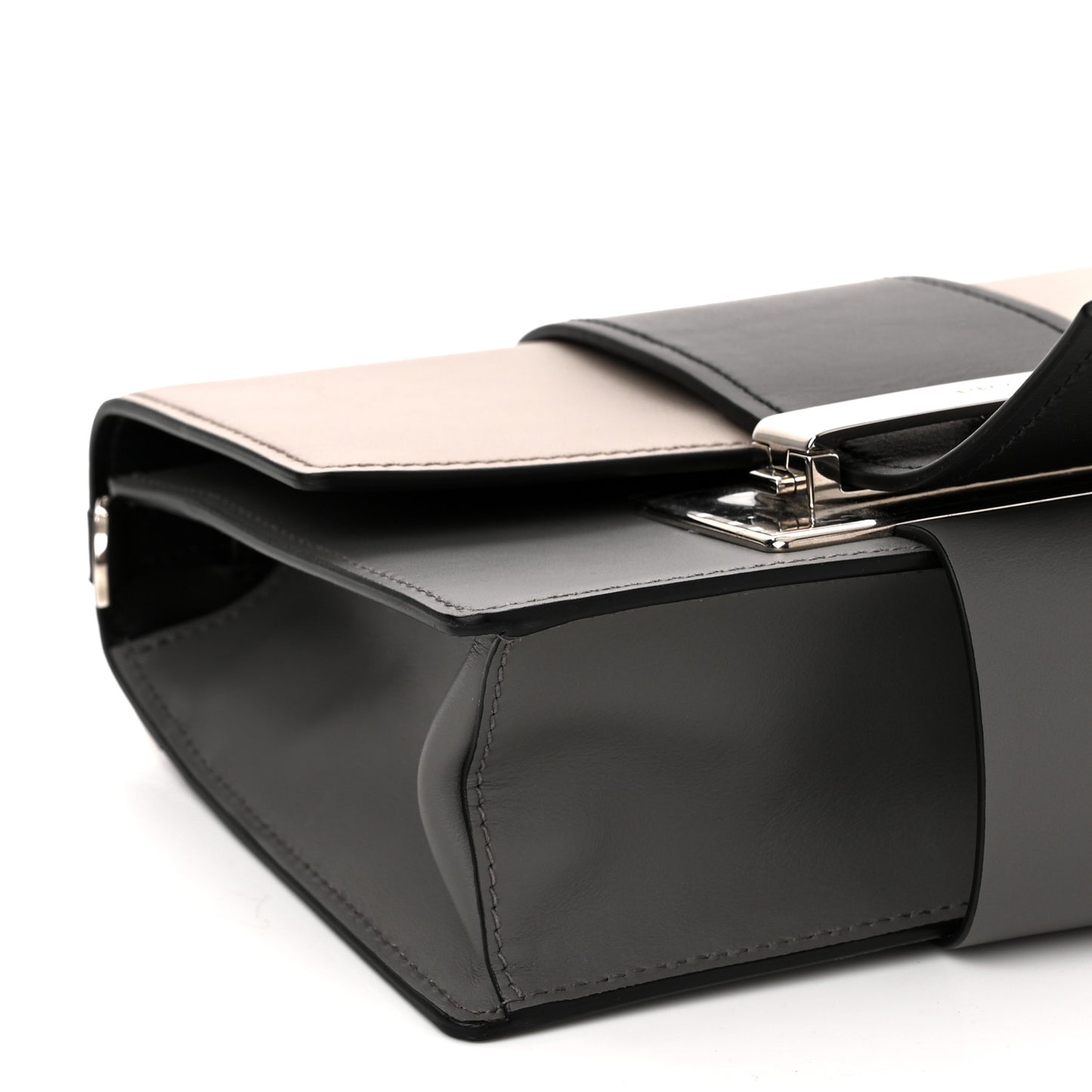 City Calf Ribbon Bag Black Pomice