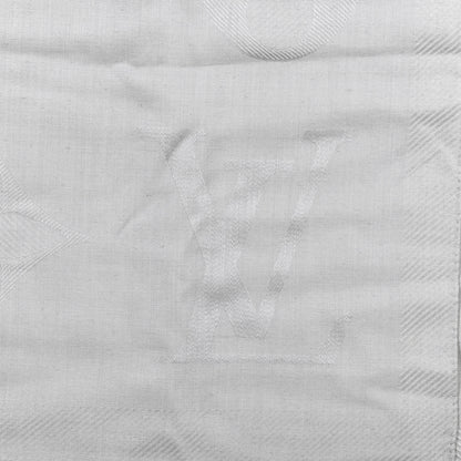 Louis Vuitton Cashmere Silk Etole Jali Shawl Grey 2 of 2