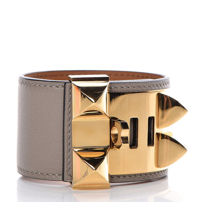 Hermes Swift Collier De Chien CDC Bracelet T2 Gris Asphalte 3 of 9