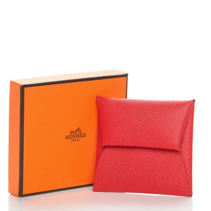 Hermes Epsom Bastia Coin Purse Rouge Casaque 8 of 8