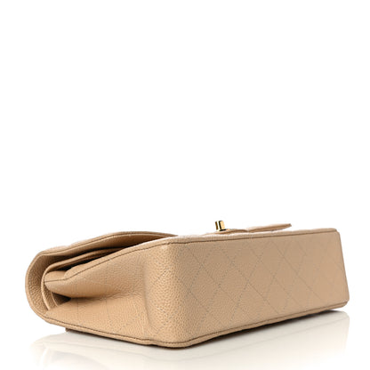 Chanel Caviar Quilted Medium Double Flap Beige Clair 4 of 10