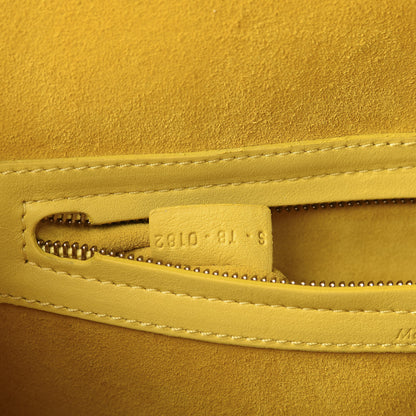 Celine Supple Calfskin Medium Phantom Luggage Sun Yellow 9 of 14