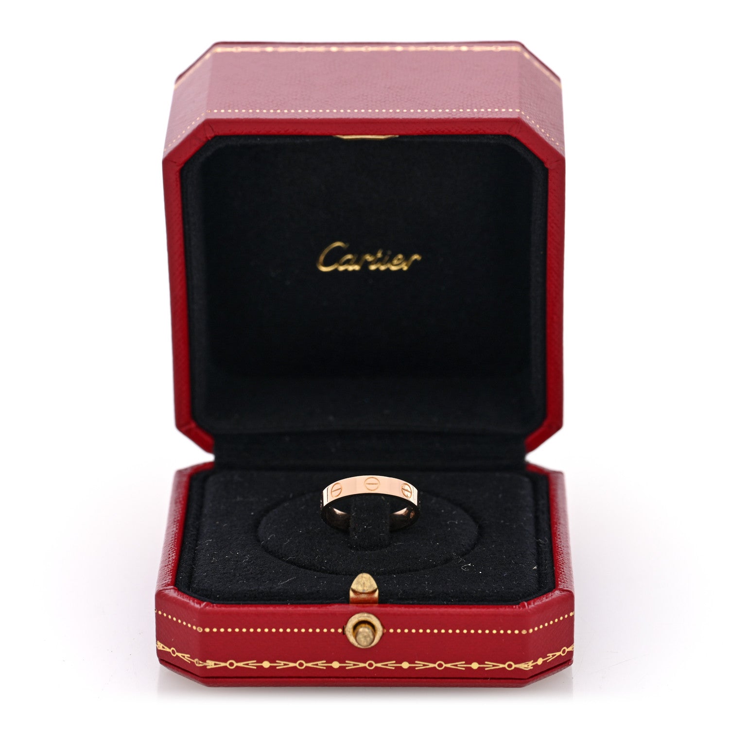 Cartier 18K Pink Gold 3.5mm LOVE Wedding Band Ring 50 5.25 5 of 5