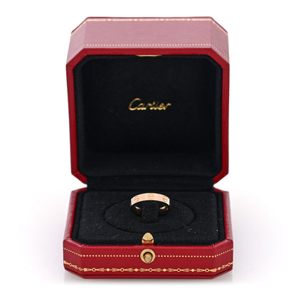 Cartier 18K Pink Gold 3.5mm LOVE Wedding Band Ring 50 5.25 5 of 5