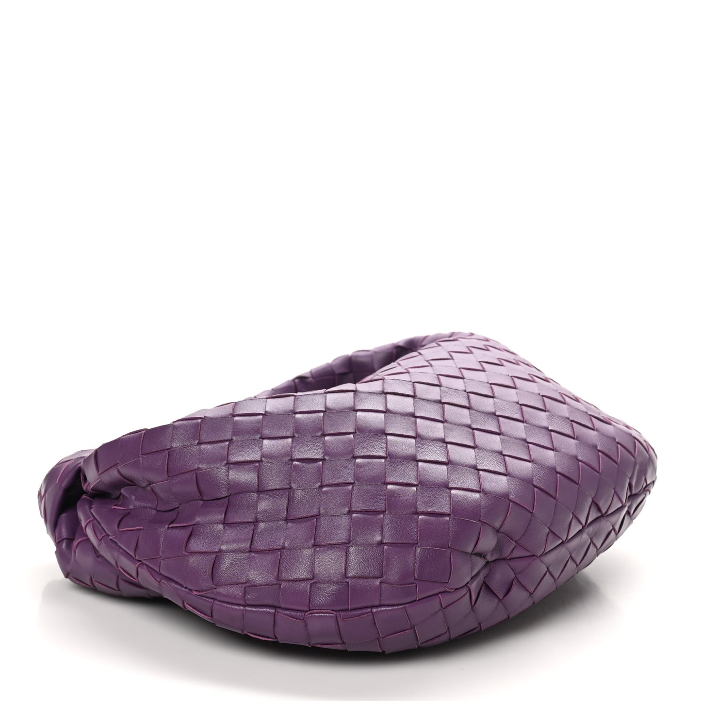 Nappa Intrecciato Teen Jodie Hobo Eggplant