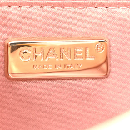 Chanel Suede Calfskin Crystal Mini Flap Pink Golden 5 of 13