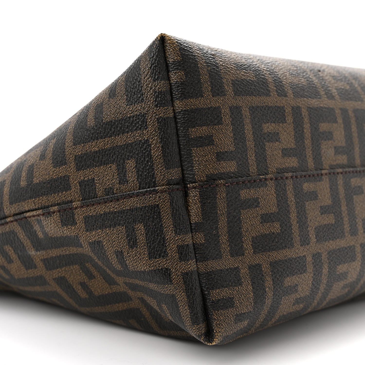 Fendi Zucca Spalmati Medium Roll Tote Tobacco Moro 9 of 17