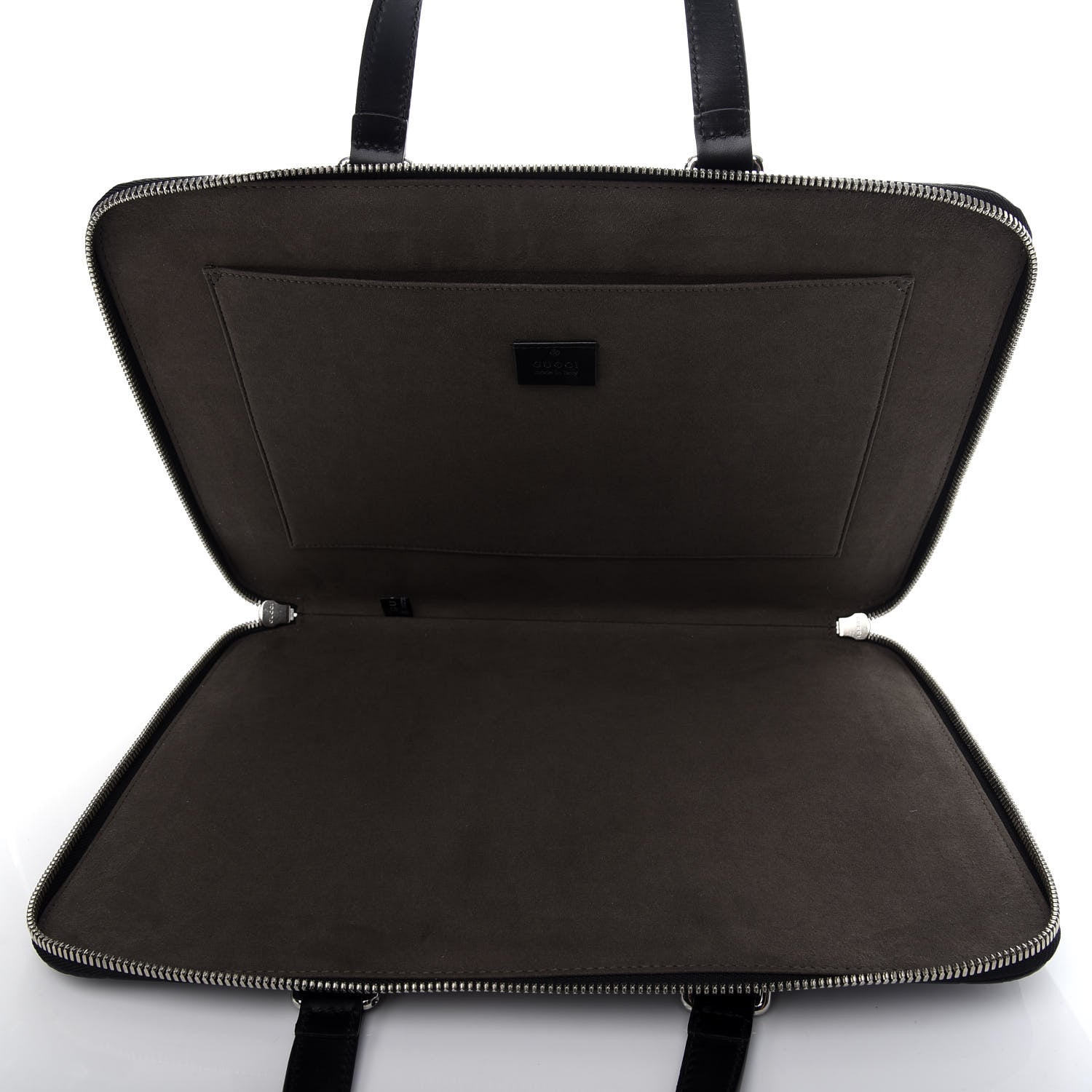 Gucci Guccissima Signature Briefcase Black 4 of 9