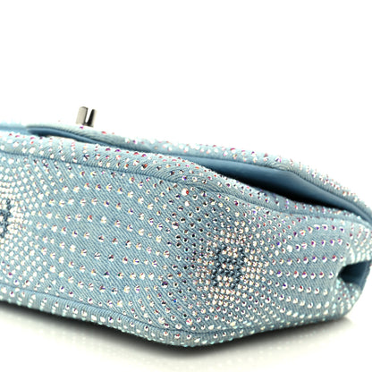 Chanel Denim Strass Evening Flap Bag Blue 11 of 11