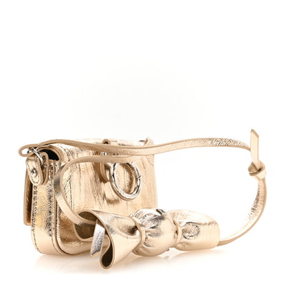 Fendi Metallic Nano Baguette So Sweet Handle Charm Gold 3 of 10