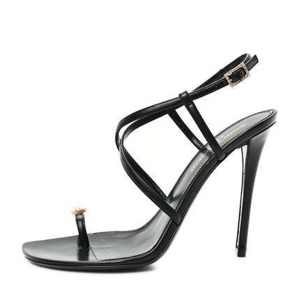 Saint Laurent Kid Egado Date 110 Sandals 35 Black 1 of 9