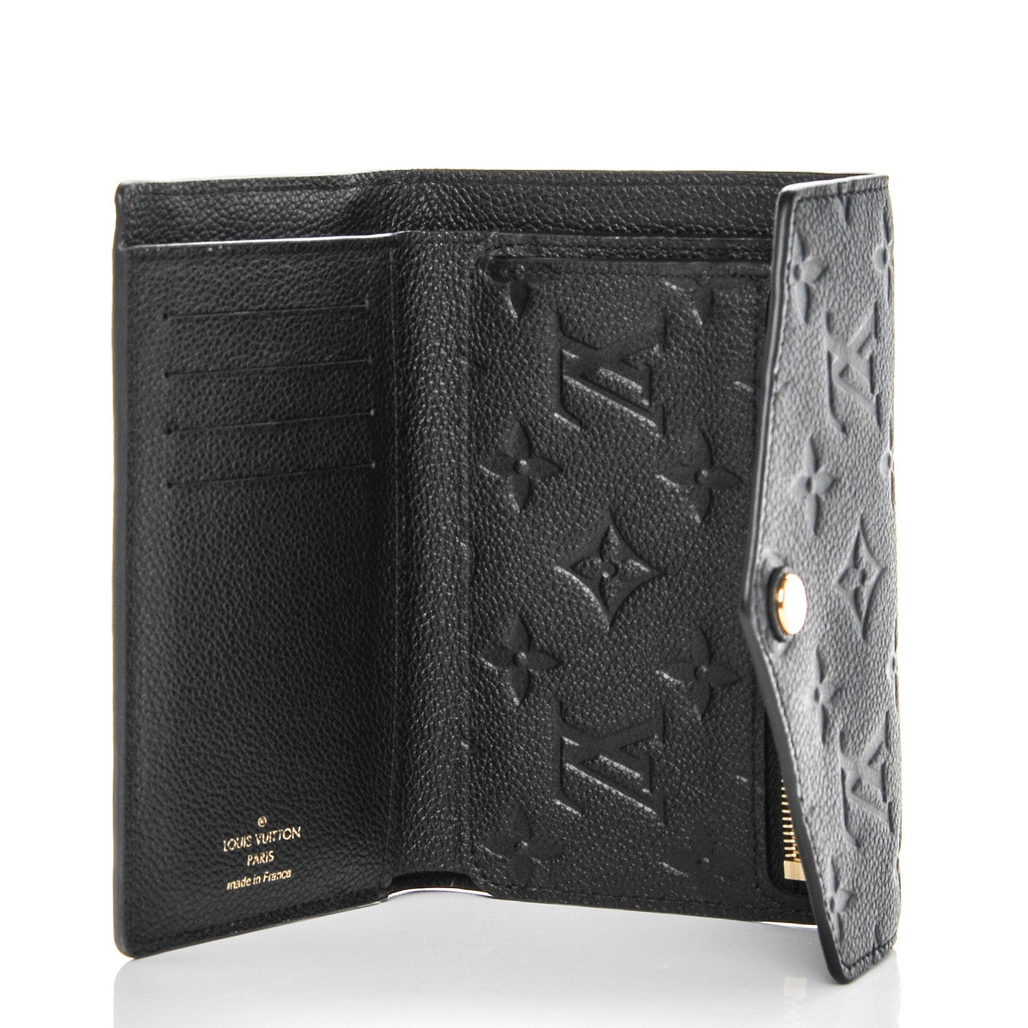 Louis Vuitton Empreinte Compact Curieuse Wallet Black 5 of 6