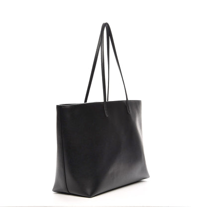 Fendi Vitello Liberty Lucido Metal Monster Eyes Medium Roll Tote Black 3 of 8