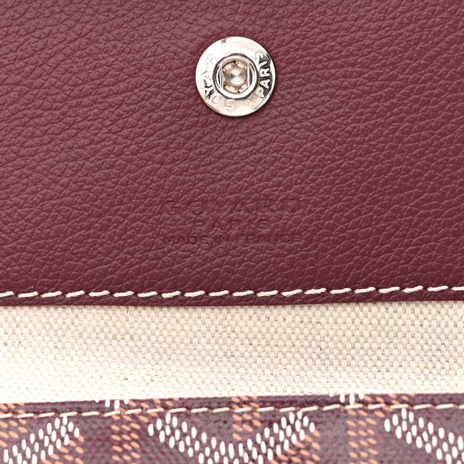 Goyard Goyardine Boheme Hobo Burgundy 8 of 12