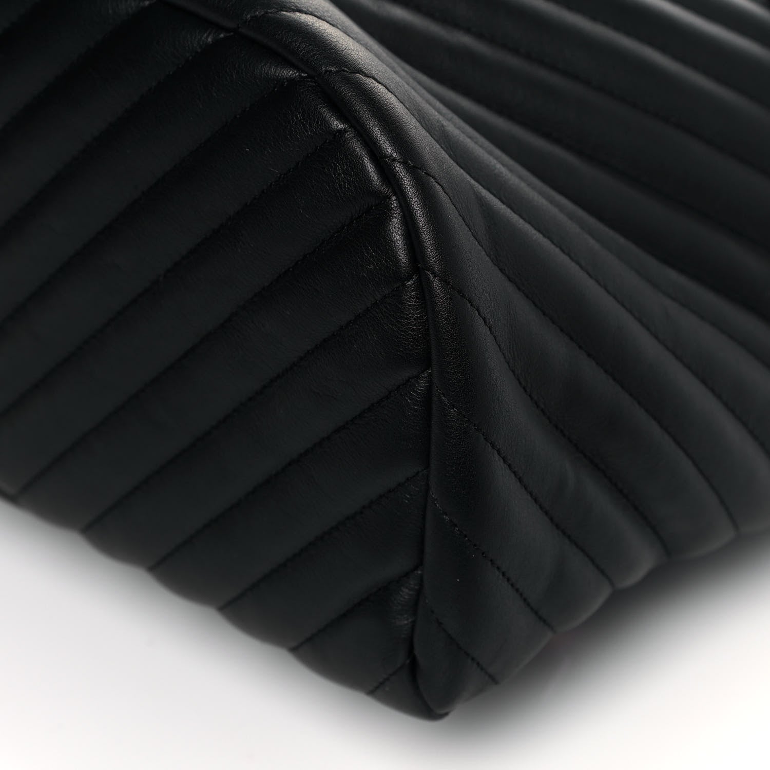 Chanel Calfskin Chevron Quilted Large Urban Spirit Backpack Black 10 of 12