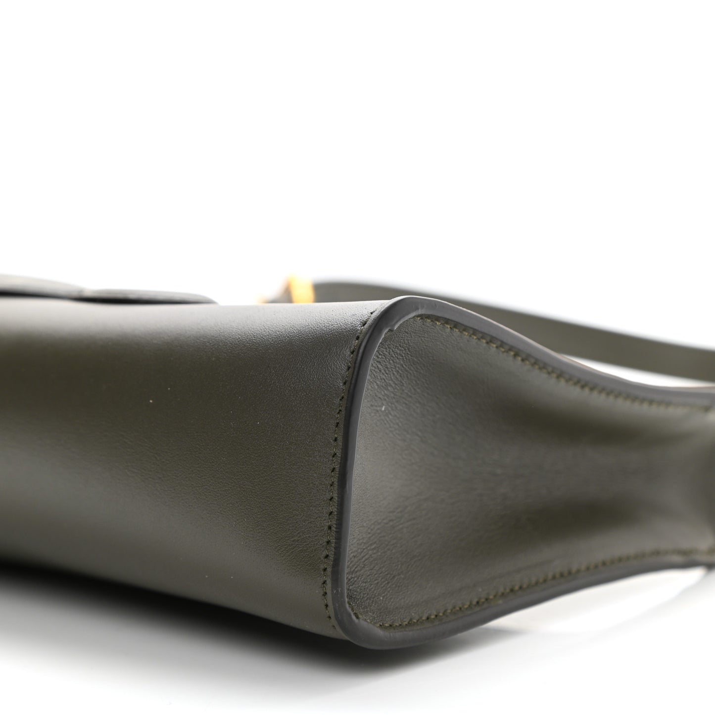 Smooth Calfskin Cuir Triomphe Shoulder Bag Dark Army
