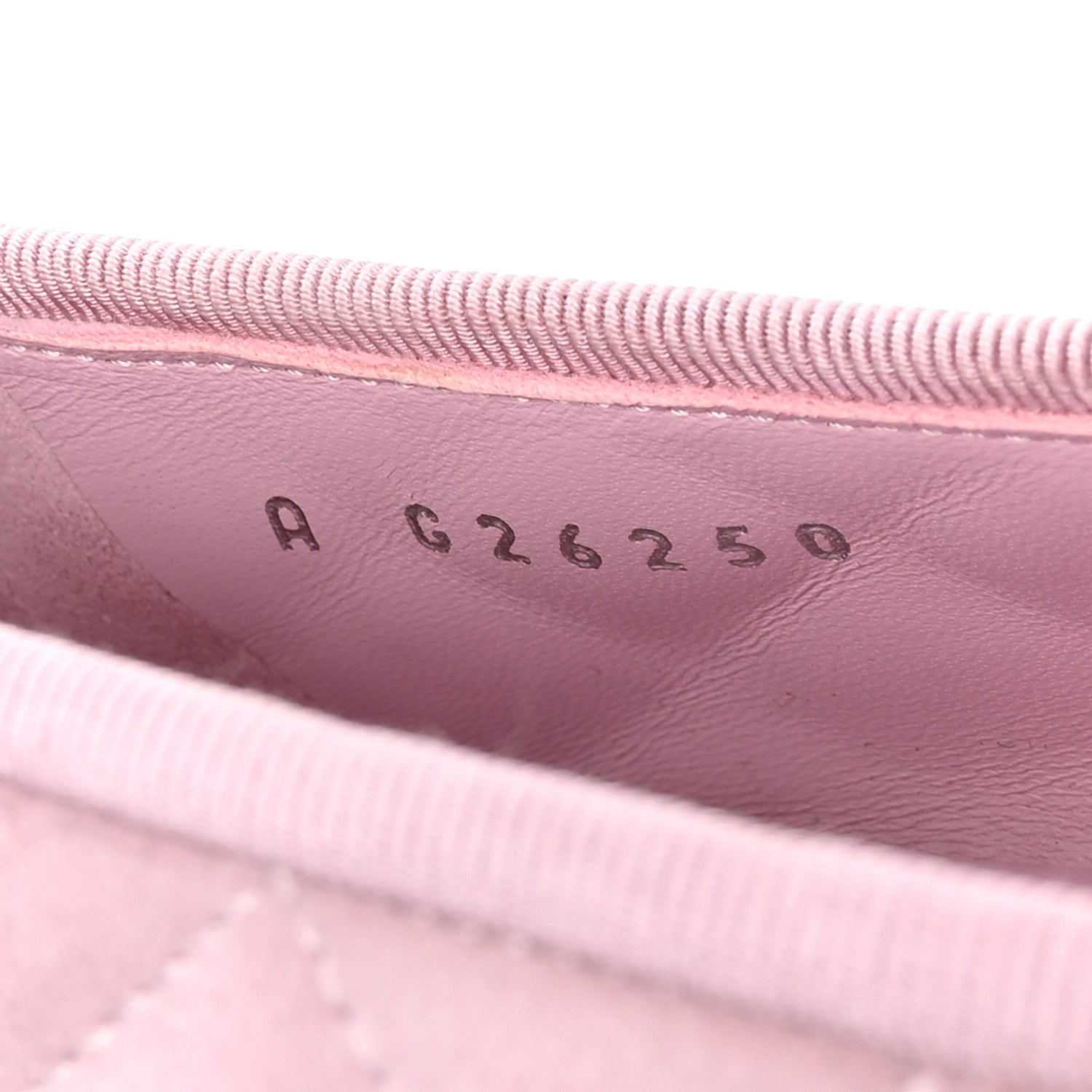 Chanel Suede Kidskin Quilted Cap Toe CC Ballerina Flats 38.5 Light Pink 8 of 9
