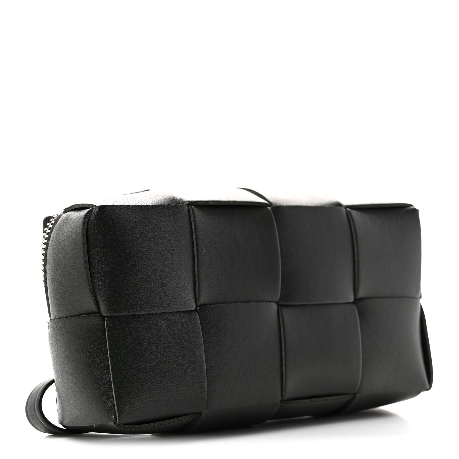 Bottega Veneta Nappa Maxi Intrecciato Cassette Wristlet Pouch Dark Moss 3 of 6