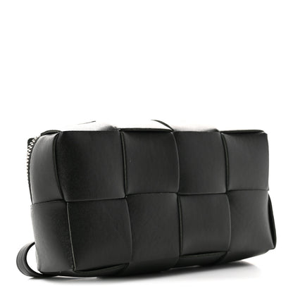 Bottega Veneta Nappa Maxi Intrecciato Cassette Wristlet Pouch Dark Moss 3 of 6