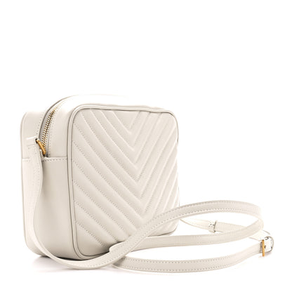 Saint Laurent Calfskin Matelasse Monogram Lou Camera Bag Crema Soft 3 of 12