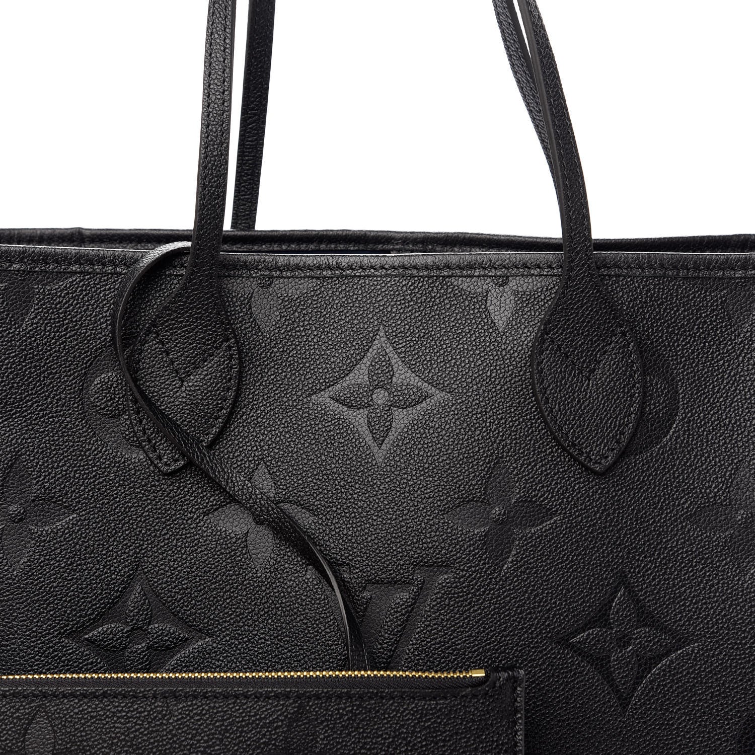 Louis Vuitton Empreinte Monogram Giant Neverfull MM Black 11 of 12