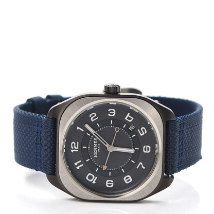 Hermes DLC Coated Titanium Nylon 39mm H08 Automatic Watch Bleu Abysse 2 of 5