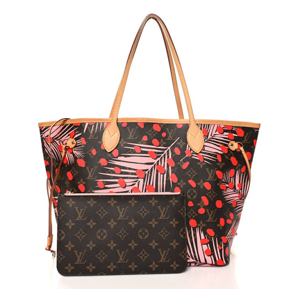 Louis Vuitton Monogram Jungle Dots Neo Neverfull MM Sugar Pink Poppy 3 of 12