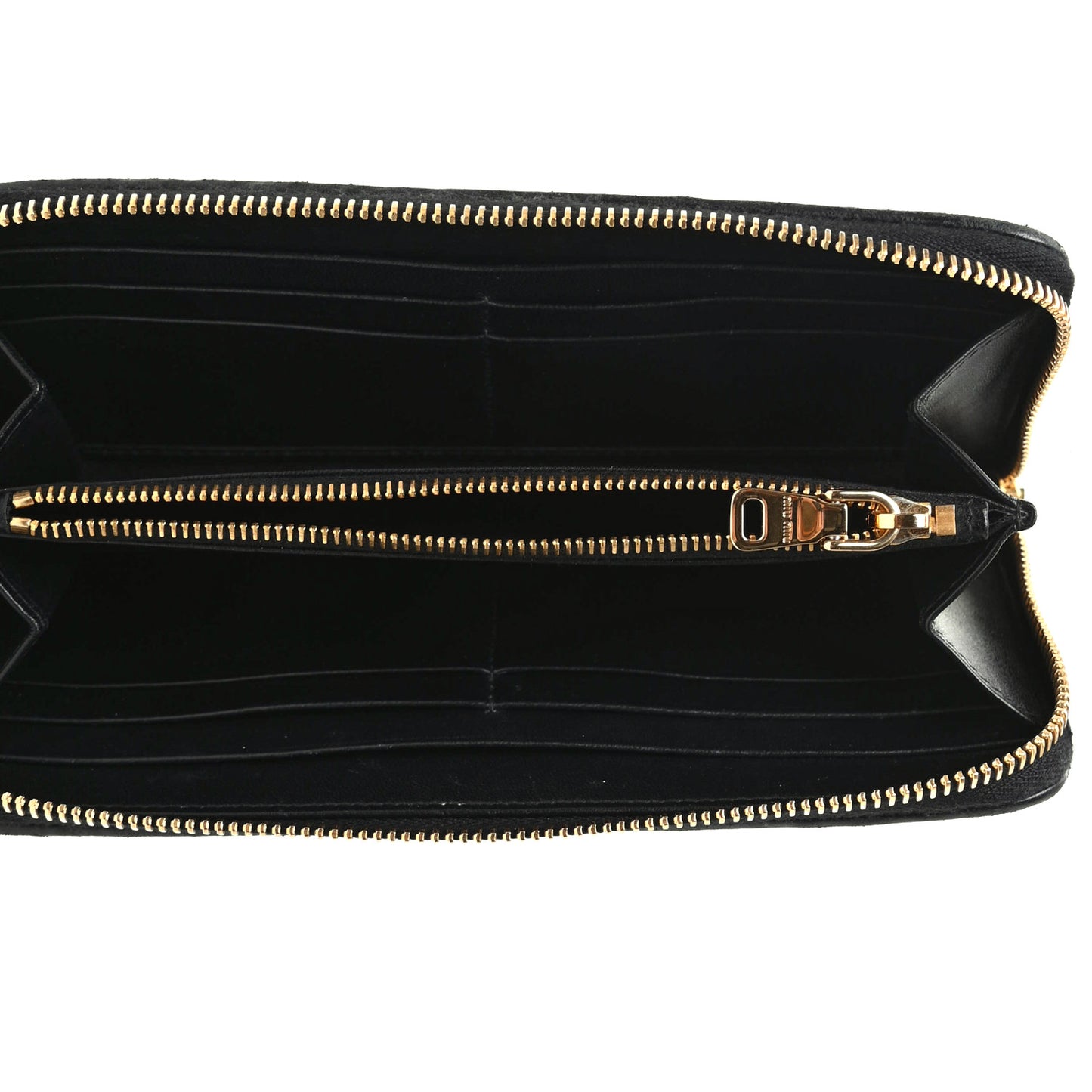 Matelasse Zip Around Wallet Black