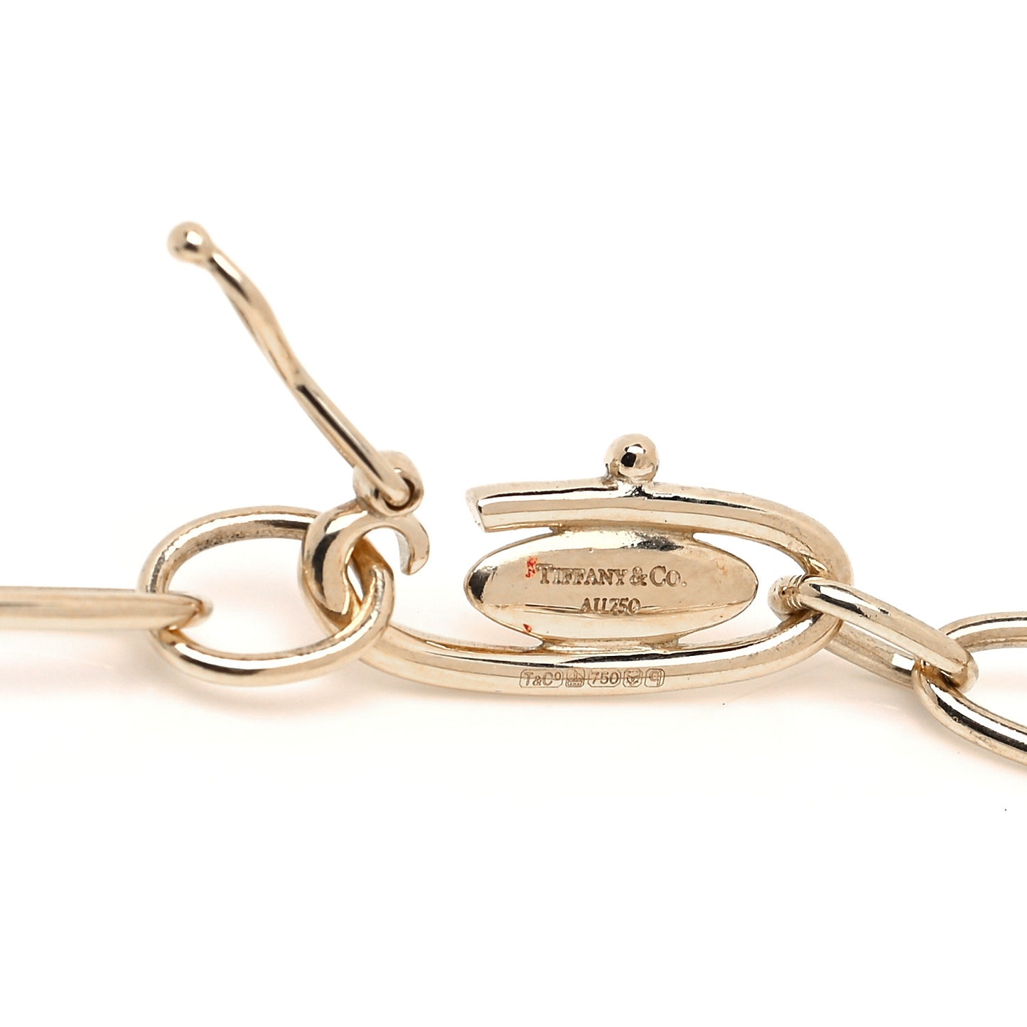 18K Yellow Gold Elsa Peretti Five Stone Charm Bracelet