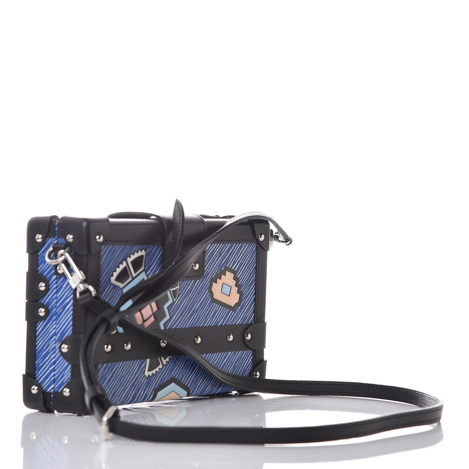 Louis Vuitton Epi Azteque Petite Malle Denim Light 3 of 13
