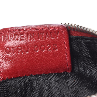 Christian Dior Canvas Le Victim Mini Saddle Pochette Red 7 of 11