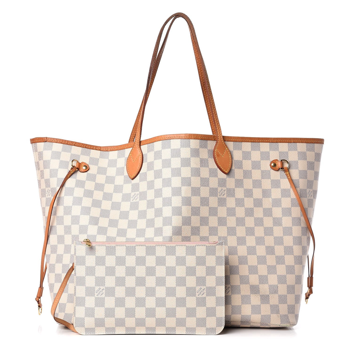 Louis Vuitton Damier Azur Neo Neverfull GM Rose Ballerine 3 of 17