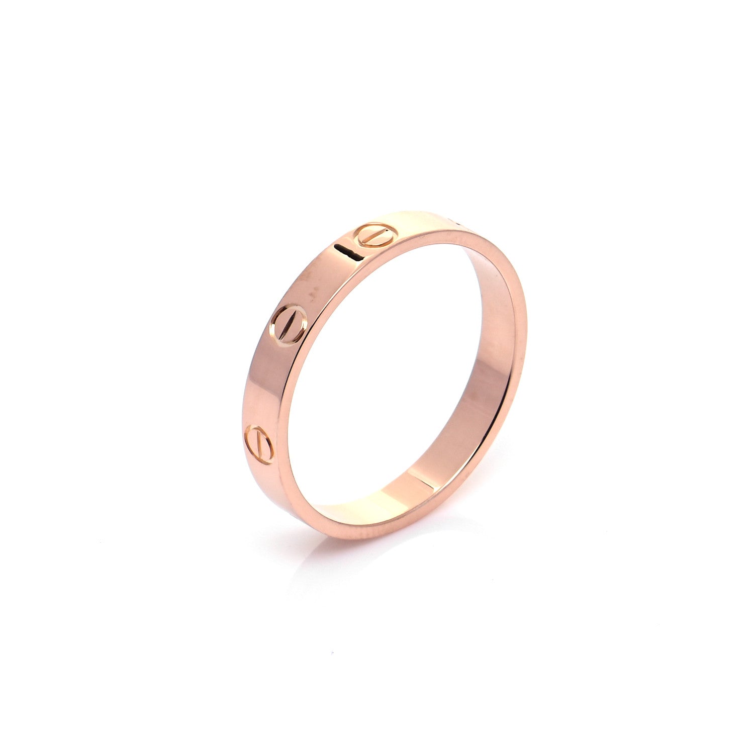 Cartier 18K Pink Gold 3.5mm LOVE Wedding Band Ring 62 10 4 of 5