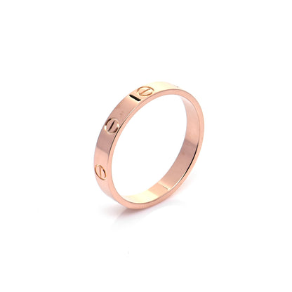 Cartier 18K Pink Gold 3.5mm LOVE Wedding Band Ring 62 10 4 of 5