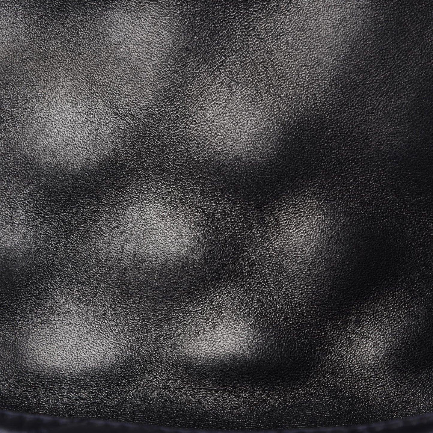 Lambskin Quilted Large 3 Flap Black