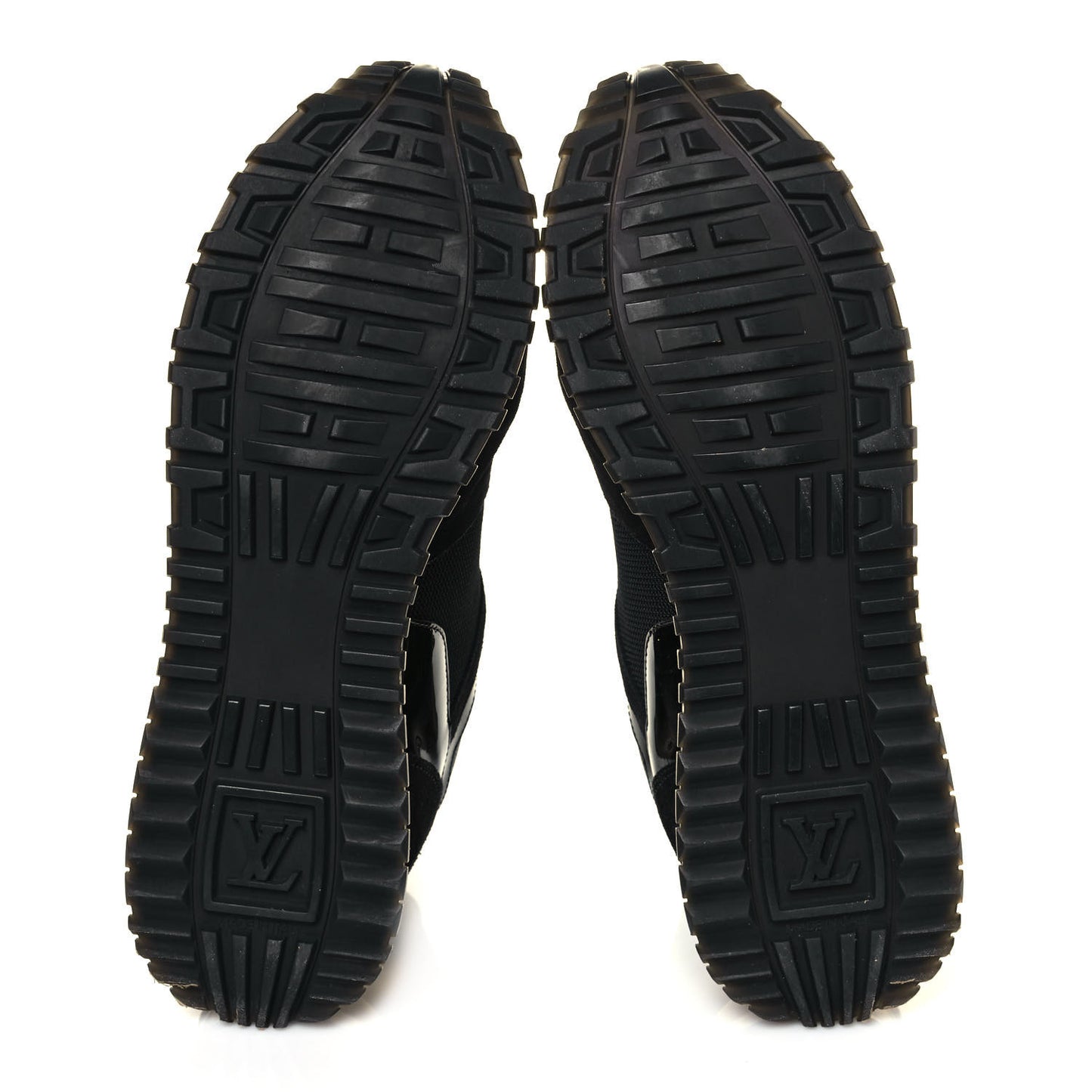 Suede Monogram Run Away Sneakers 40 Black
