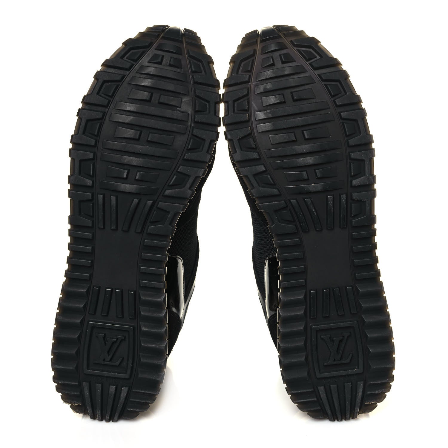 Louis Vuitton Suede Monogram Run Away Sneakers 40 Black 5 of 8