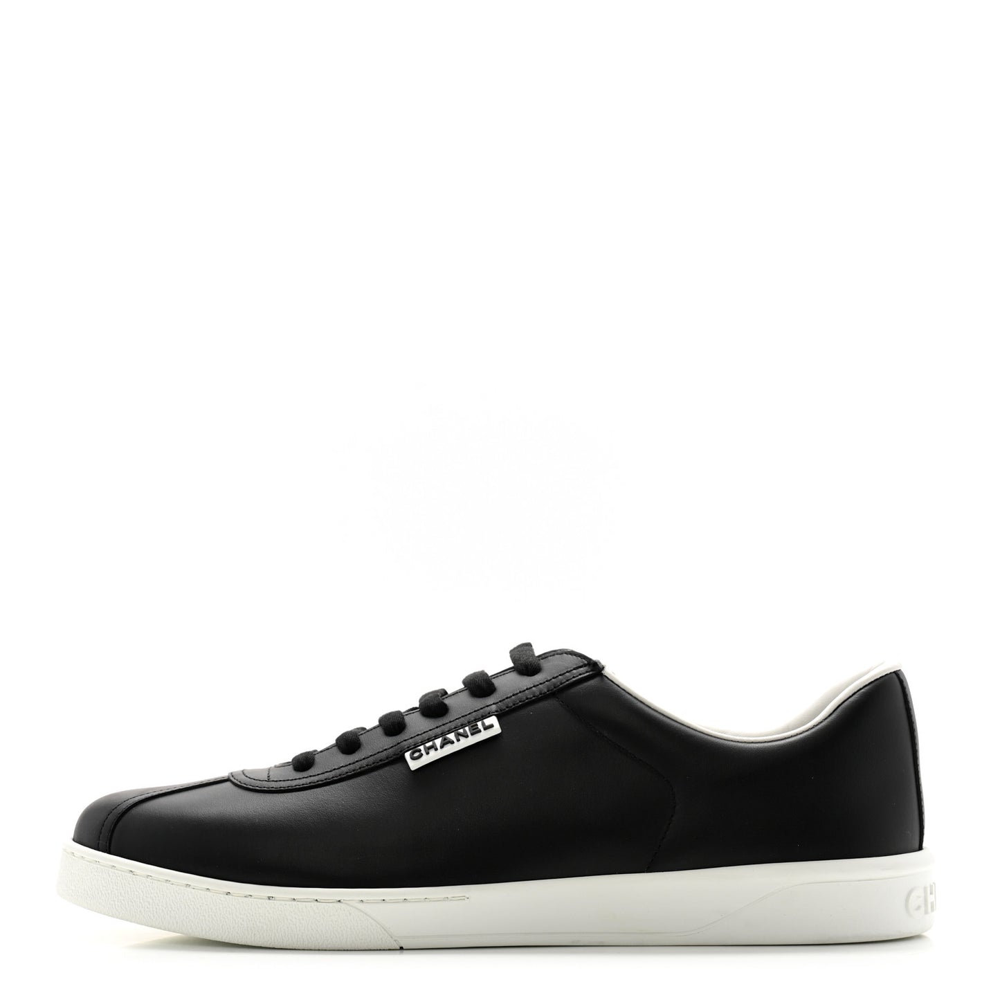 Calfskin CC Mens Sneakers 44 Black