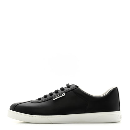 Chanel Calfskin CC Mens Sneakers 44 Black 1 of 10