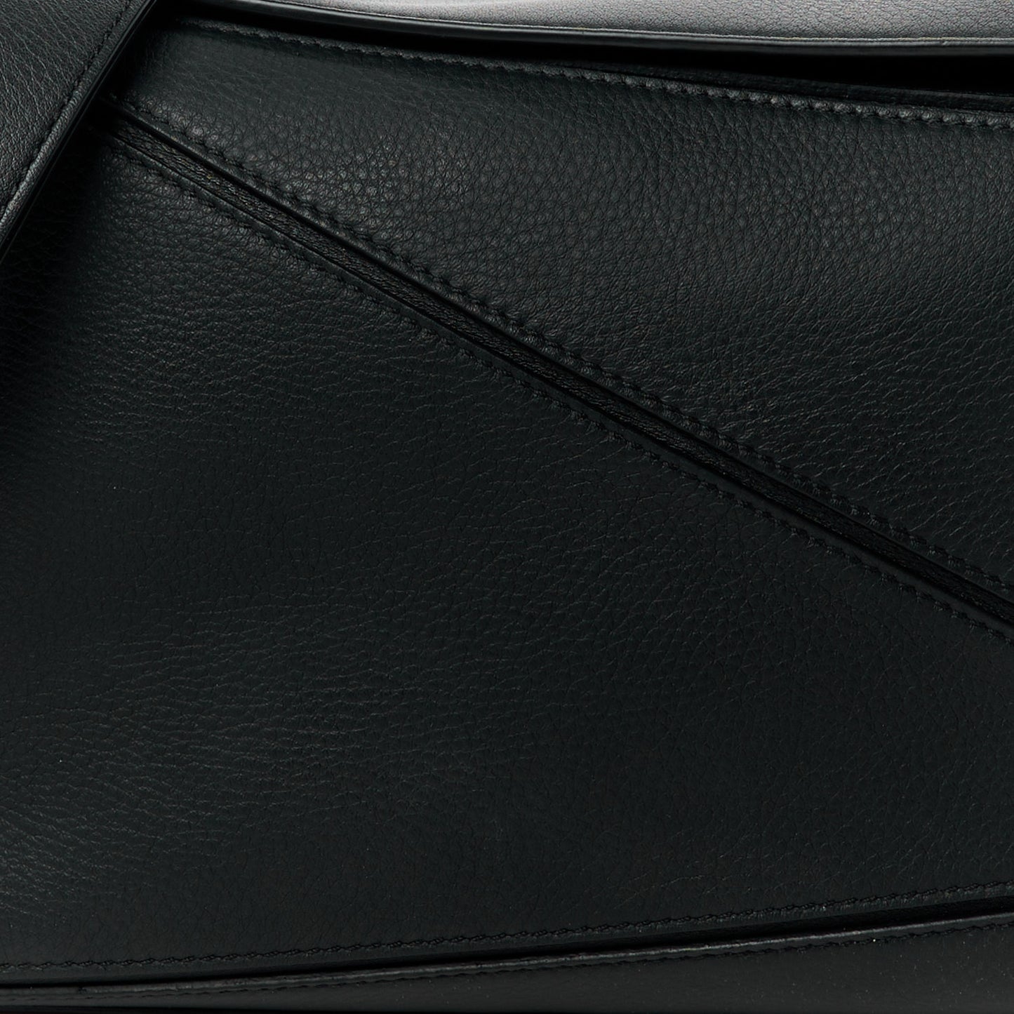 Calfskin Medium Puzzle Bag Black
