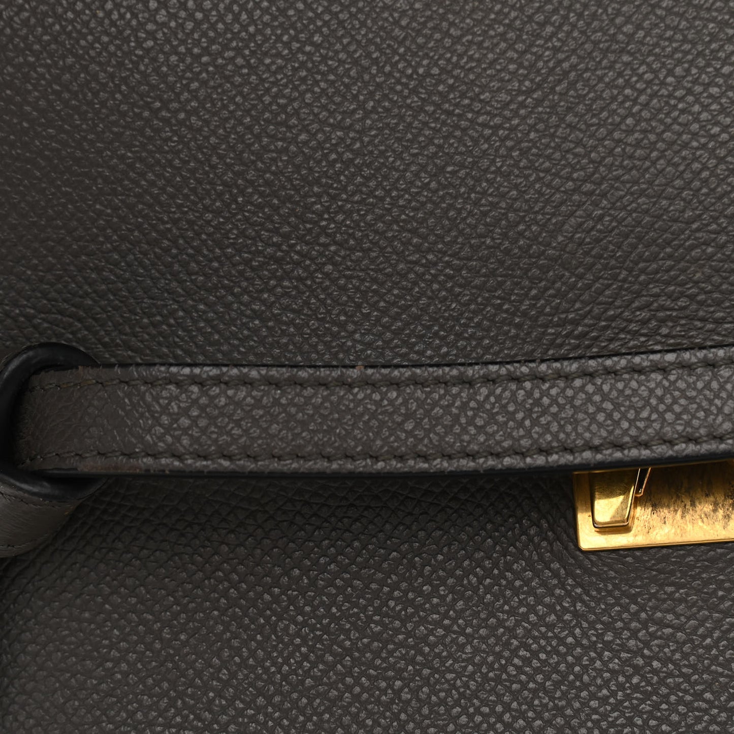 Baby Grained Calfskin Micro Belt Bag Grey