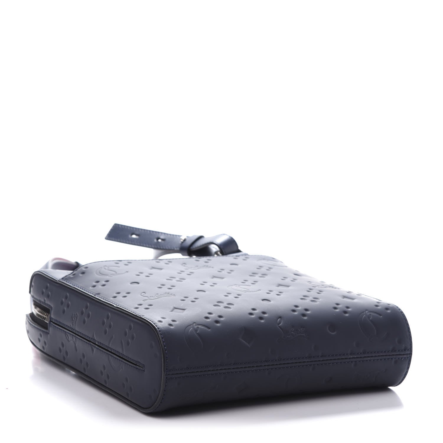 Christian Louboutin Calfskin Bench Medium Reporter Navy 4 of 9