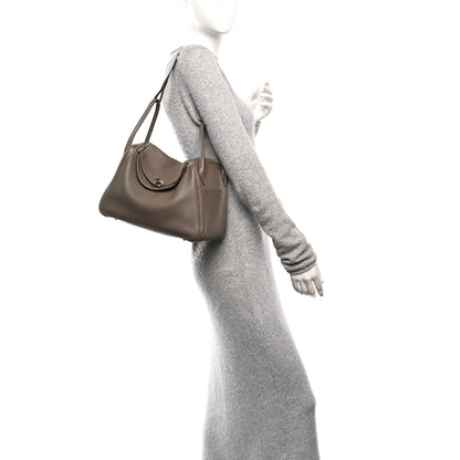 Hermes Taurillon Clemence Lindy 30 Etoupe 2 of 10