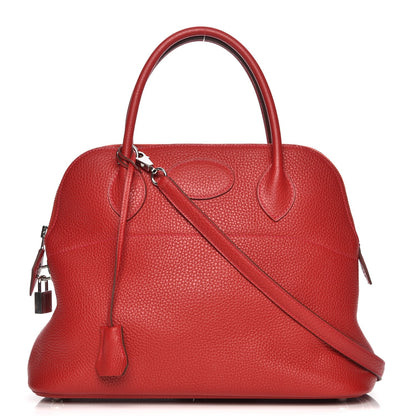 Hermes Taurillon Clemence Bolide 31 Rouge Casaque 1 of 9