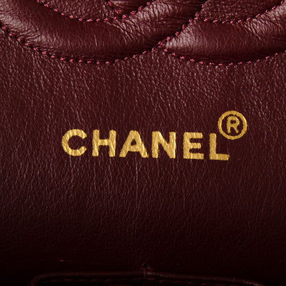 Chanel Lambskin Quilted Medium Double Flap Black 7 of 9
